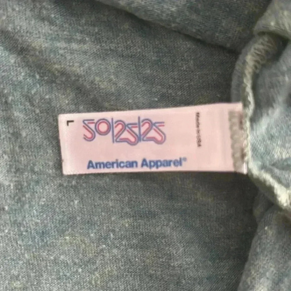 American Apparel Top Green Mermaid Tank Top Size Large Unique - Picture 3 of 5